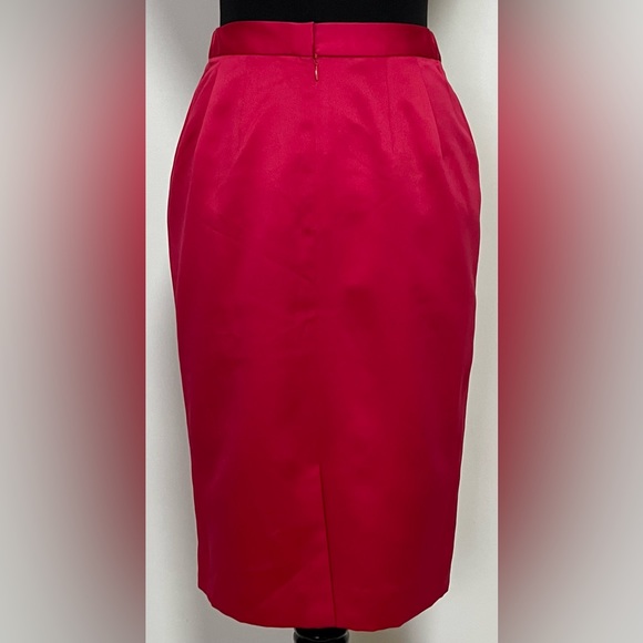 Vintage Red & Gold Formal Skirt Suit Set by Opalis - Picture 13 of 15